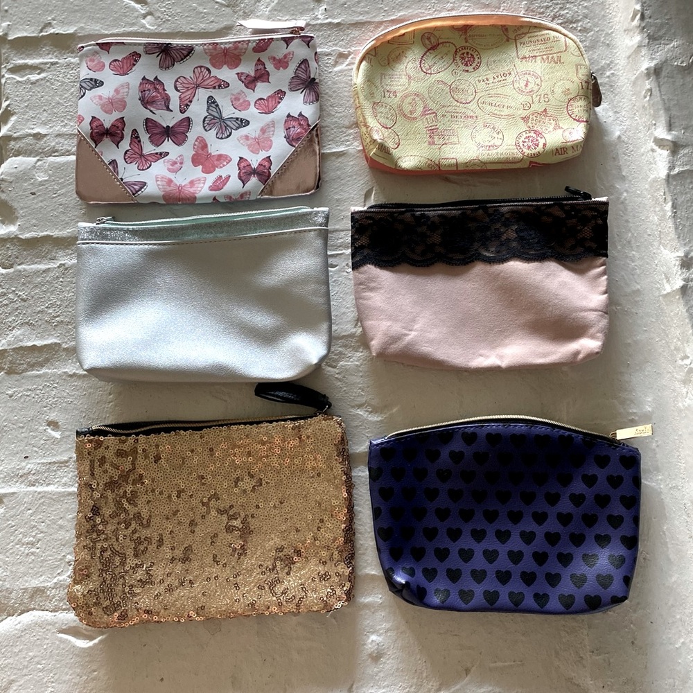 Ipsy Cosmetic Bags Lot of 6